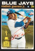 2020 Topps Heritage Real One Autograph #VG Vladimir Guerrero Jr. Red Ink Baseball Card