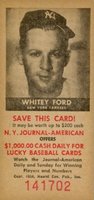 1954 N.Y. Journal-American # Whitey Ford Baseball Card