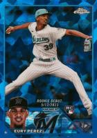2023 Topps Chrome Update Sapphire Edition #317 Eury Perez Baseball Card