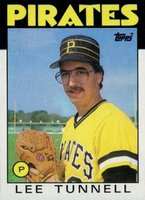 1986 Topps #161 Lee Tunnell Baseball Card