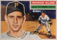 1956 Topps #94g Ronnie Kline Gray Back Baseball Card