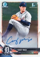 2018 Bowman Draft Chrome Draft Picks Autographs #CDACM Casey Mize Baseball Card