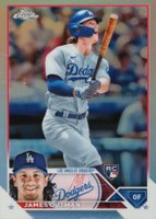 2023 Topps Chrome #81 James Outman Refractor Baseball Card