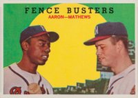 1959 Topps #212 Fence Busters Baseball Card