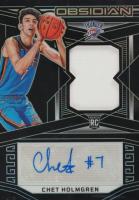 2022 Panini Obsidian #204 Chet Holmgren Jersey Autograph Basketball Card