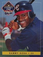 1990 Coca Cola Chicago White Sox # Sammy Sosa Baseball Card