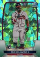 2023 Bowman Chrome Sapphire Edition #31 Michael Harris II SP-Aqua Baseball Card
