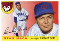 1955 Topps #6 Stan Hack Baseball Card