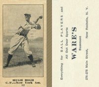 1916 Wares #82 Hugh High Baseball Card