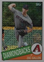 2020 Topps Silver Pack 1985 Chrome Promo #45 Zac Gallen Baseball Card