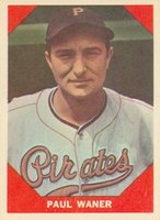 1960 Fleer Baseball Greats #76 Paul Waner Baseball Card