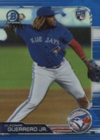 2019 Bowman Chrome #73 Vladimir Guerrero Jr. Blue Refractor Baseball Card