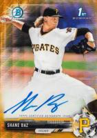 2017 Bowman Draft Chrome Draft Picks Autographs  #CDASB Shane Baz Gold Wave Refractor Baseball Card
