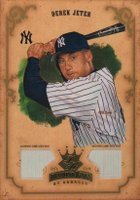 2004 Donruss Diamond Kings #34 Derek Jeter Materials-Gold Baseball Card