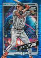 2024 Topps Chrome Cosmic #83 Gunnar Henderson Blue Moon Refractor Baseball Card