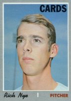 1970 Topps #139 Rich Nye Baseball Card