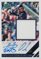 2019 Panini Donruss Rated Prospect Material Signatures #FT Fernando Tatis Jr. Baseball Card