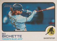 2022 Topps Heritage #262 Bo Bichette Image Variation Baseball Card