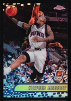 2001 Topps Chrome #90 Stephon Marbury Black Refractor Basketball Card