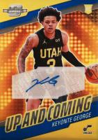 2023 Panini Contenders Optic Up and Coming Autographs #UCKEY Keyonte George Blue Basketball Card
