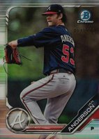 2019 Bowman Prospects Chrome #47 Ian Anderson Refractor Baseball Card