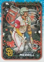 2024 Topps Holiday #H160 Jackson Merrill Variation Baseball Card