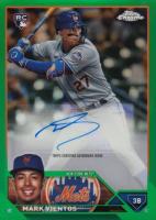 2023 Topps Chrome Update Autograph #ACMV Mark Vientos Green Baseball Card