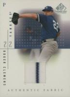 2001 SP Game-Used Authentic Fabric #RC Roger Clemens Baseball Card