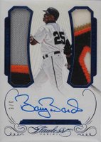2016 Panini Flawless Greats Dual Memorabilia Autographs #GD-BBS Barry Bonds Sapphire Baseball Card