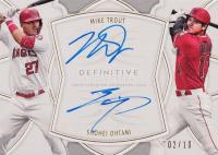 2020 Topps Definitive Collection Dual Autograph Collection #AA Mike Trout/Shohei Ohtani Baseball Card