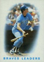 1986 Topps #456 Braves Leaders Baseball Card