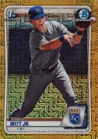 2020 Bowman Chrome Mega Box #BCP25 Bobby Witt Jr. Gold Refractor Baseball Card