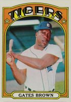 1972 Topps #187 Gates Brown Baseball Card