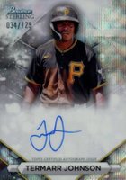 2023 Bowman Sterling Prospect Autographs #PATJ Termarr Johnson Wave Baseball Card