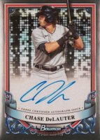 2024 Bowman Sterling Prospect Autographs #PACDE Chase Delauter Baseball Card