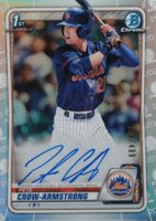 2020 Bowman Draft Chrome Draft Picks Autographs #CDAPC Pete Crow-Armstrong Refractor Baseball Card