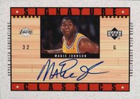 2002 Upper Deck Generations Signature Classics #MG-S Magic Johnson Basketball Card