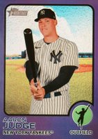 2022 Topps Heritage #44 Aaron Judge Chrome-Hot Box Refractor Baseball Card