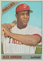1966 Topps #104n Alex Johnson No Trade Baseball Card