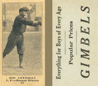 1916 Gimbels #36 Joe Connolly Baseball Card