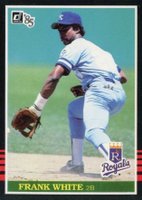 1985 Donruss #175 Frank White Baseball Card