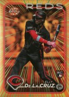 2024 Topps Chrome Radiating Rookies #RR1 Elly de La Cruz Baseball Card