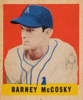 1948 Leaf #63 Barney McCosky Short Print Baseball Card