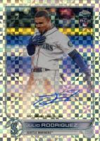 2022 Topps Chrome Update Autographs #ACJRO Julio Rodriguez X-Fractor Baseball Card