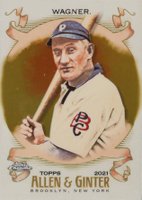 2021 Topps Allen & Ginter Chrome #106 Honus Wagner Gold Refractor Baseball Card