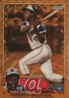 2023 Topps Gilded Collection #44 Hank Aaron Wave Gold Etch Baseball Card