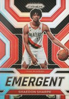 2022 Panini Prizm Emergent #15 Shaedon Sharpe Silver Prizm Basketball Card