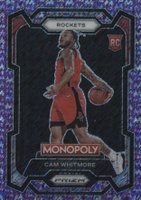 2023 Panini Prizm Monopoly #31 Cam Whitmore Purple Millionaire Shimmer Basketball Card