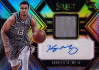 2022 Panini Select Rookie Jersey Autographs #RJAKGM Keegan Murray Basketball Card