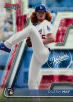 2020 Bowman's Best #19 Dustin May Refractor Baseball Card